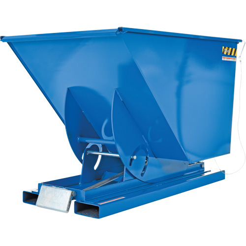 Self-Dumping Hopper, Steel, 1 cu.yd., Blue Southpoint Industrial Supply