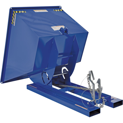 Self-Dumping Hopper, Steel, 1 cu.yd., Blue Southpoint Industrial Supply