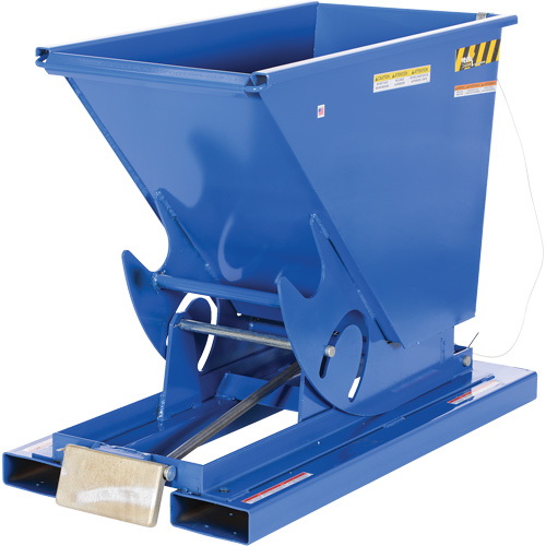 Conteneur autobasculeur, Acier, 1/3 vg³, Bleu Southpoint Industrial Supply