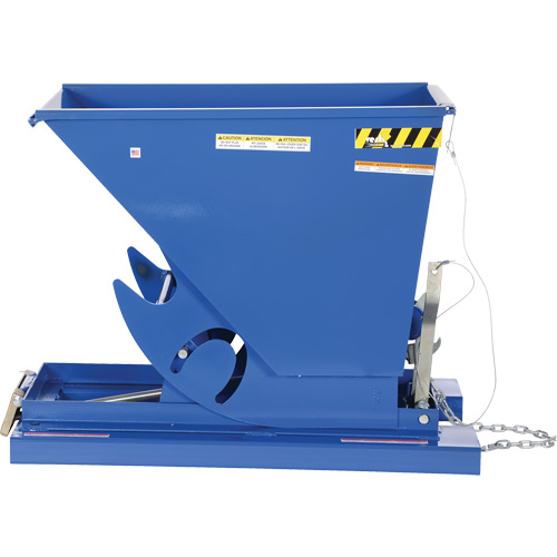 Conteneur autobasculeur, Acier, 1/3 vg³, Bleu Southpoint Industrial Supply
