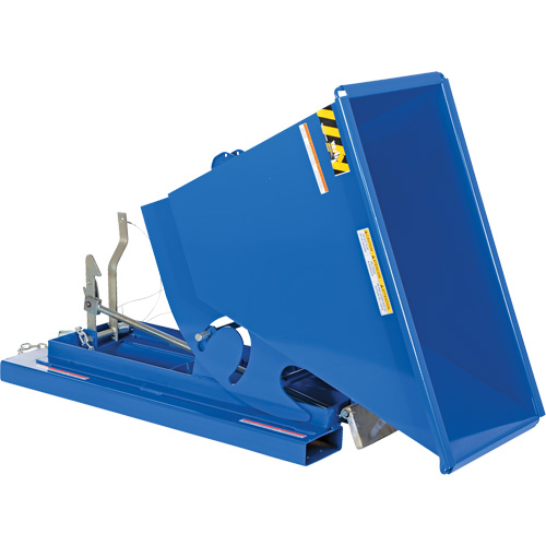 Conteneur autobasculeur, Acier, 1/3 vg³, Bleu Southpoint Industrial Supply