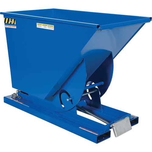 Conteneur autobasculeur, Acier, 3/4 vg³, Bleu Southpoint Industrial Supply