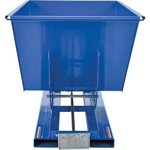 Self-Dumping Hopper, Steel, 1 cu.yd., Blue Southpoint Industrial Supply