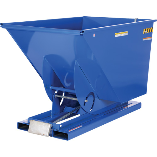 Self-Dumping Hopper, Steel, 1-1/2 cu.yd., Blue Southpoint Industrial Supply