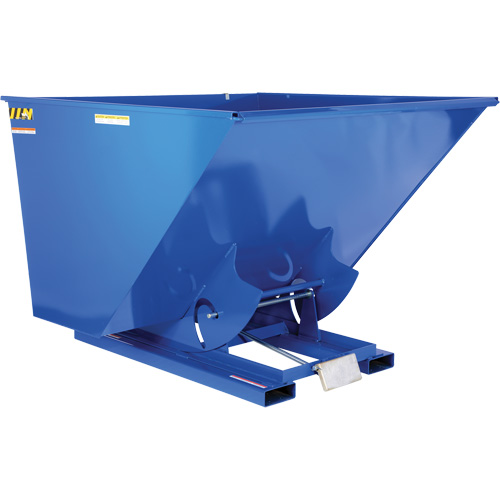 Self-Dumping Hopper, Steel, 2-1/2 cu.yd., Blue Southpoint Industrial Supply