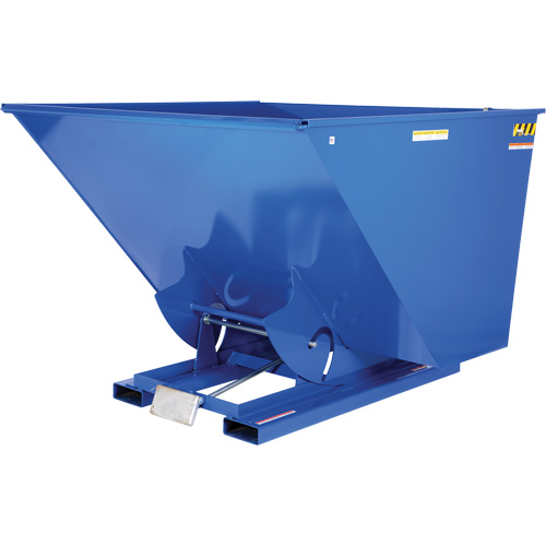Self-Dumping Hopper, Steel, 2-1/2 cu.yd., Blue Southpoint Industrial Supply
