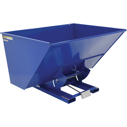 Self-Dumping Hopper, Steel, 3 cu.yd., Blue Southpoint Industrial Supply