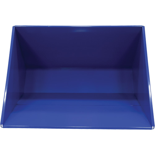 Self-Dumping Hopper, Steel, 3 cu.yd., Blue Southpoint Industrial Supply