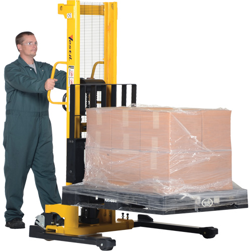 Gerbeur hydraulique manuel, Fonctionnement Pompe manuelle, Capacit&eacute; 2000 lb, Lev&eacute;e max 35" Southpoint Industrial Supply