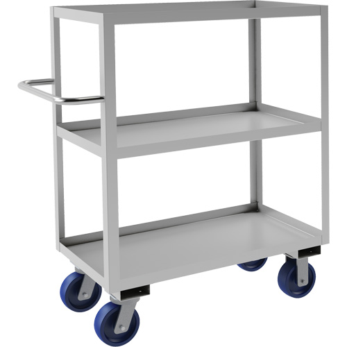 Chariot avec tablettes de calibre industriel, 3 Tiers, 18-1/8" la x 47" h x 42" p, Capacit&eacute; 1200 lb Southpoint Industrial Supply
