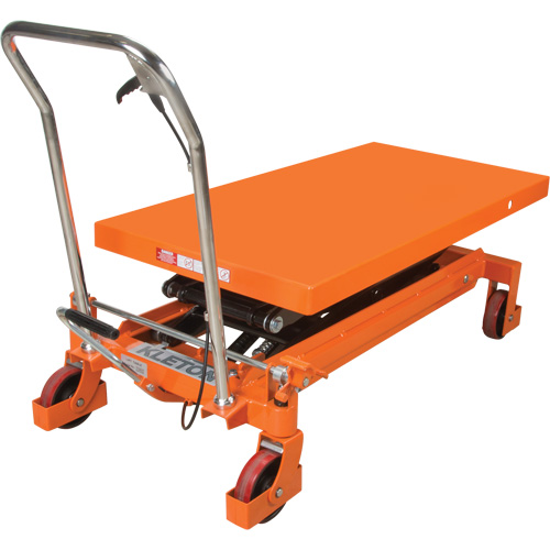Hydraulic Scissor Lift Table, 48" L x 24" W, Steel, 1540 lbs. Capacity Southpoint Industrial Supply