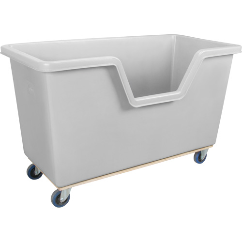 Easy Access Box Truck, Polyethylene, 63" L x 34-1/4" W x 38-1/2" H, 24 cu. ft. Volume, 1200 lbs. Capacity Southpoint Industrial Supply