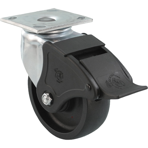 Emaxx RollX Wow Caster, Swivel with Brake, 5" (127 mm), Nylon, 1200 lbs. (544.3 kg.) Southpoint Industrial Supply