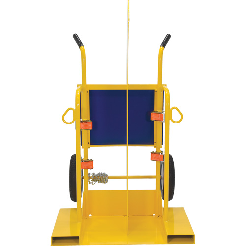 Welding Cylinder Torch Cart, Foam-Filled Wheels, 24" W x 19-1/2" L Base, 500 lbs. Southpoint Industrial Supply