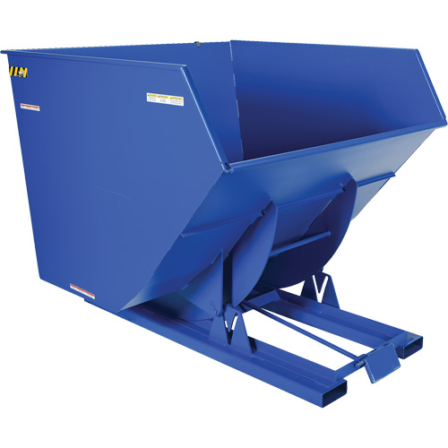 Conteneur autobasculeur, Acier, 4 vg³, Bleu Southpoint Industrial Supply