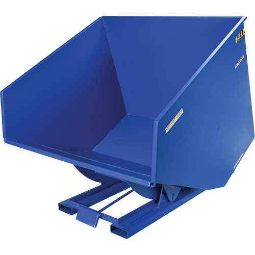 Conteneur autobasculeur, Acier, 4 vg³, Bleu Southpoint Industrial Supply