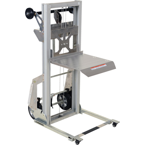 Appareil de levage portatif en aluminium, M&eacute;canisme Pompe au pied, Capacit&eacute; de 200 lb, Levage max de 61" Southpoint Industrial Supply