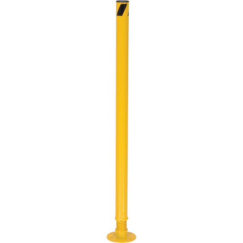 Spring Loaded Bollard, Steel, 42" H x 2-1/8" W, Yellow Southpoint Industrial Supply