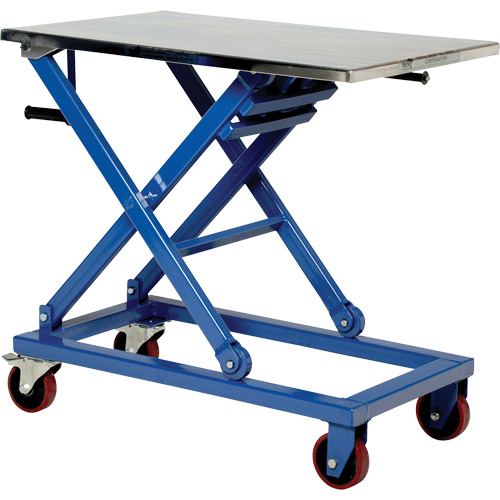 Table &eacute;l&eacute;vatrice manuelle &agrave; ciseaux, 37" lo x 23-1/2" la, Acier, Capacit&eacute; 660 lb Southpoint Industrial Supply