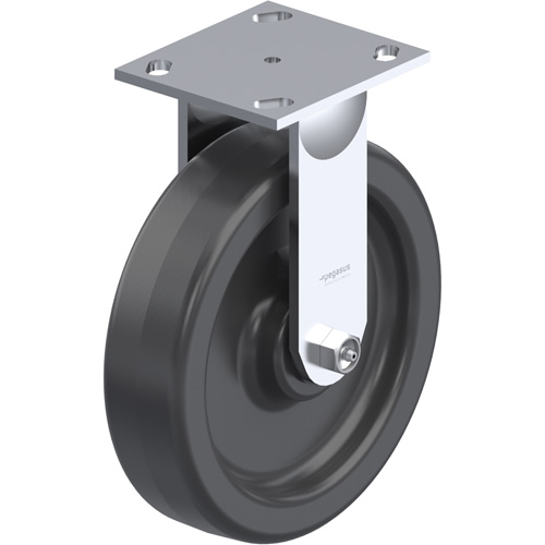 21 Series Medium-Duty Caster, Rigid, 8" (203.2 mm), Phenolic, 1250 lbs. (567 kg.) Southpoint Industrial Supply