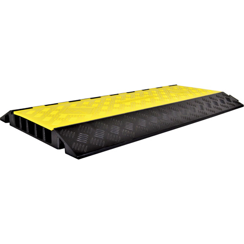 Powerhouse Heavy-Duty Straight Cable Protector, 5 Channels, 36" L x 19.75" W x 2.25" H Southpoint Industrial Supply