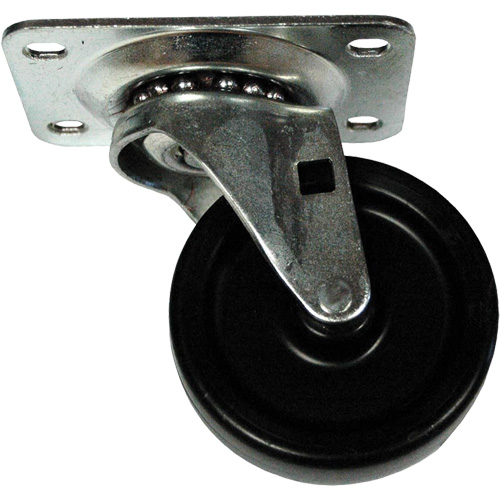 Roulette &agrave; plaque pivotante pour bacs mobiles pour ingr&eacute;dients Southpoint Industrial Supply