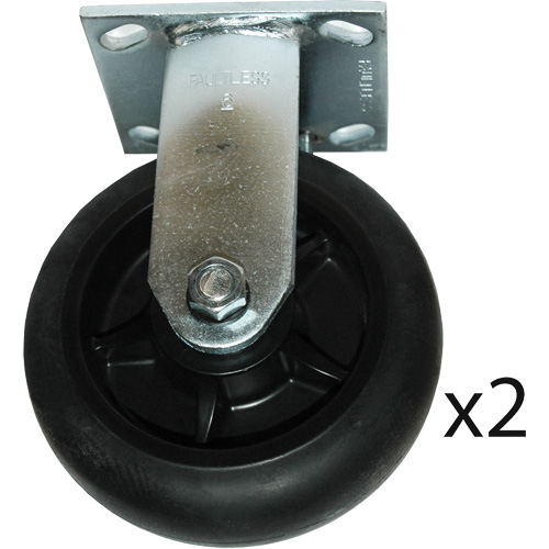 Roulettes fixes pour chariot &agrave; plateforme Southpoint Industrial Supply