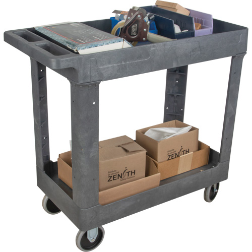 Chariot utilitaire pour l'entretien, 2 tiers, 16-1/2" x 32-1/2" x 34-1/2", Capacit&eacute; 550 lb Southpoint Industrial Supply
