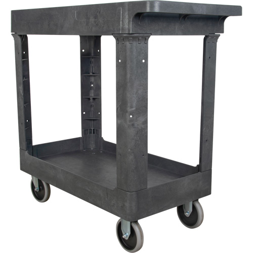 Chariot utilitaire pour l'entretien, 2 tiers, 16-1/2" x 32-1/2" x 34-1/2", Capacit&eacute; 550 lb Southpoint Industrial Supply
