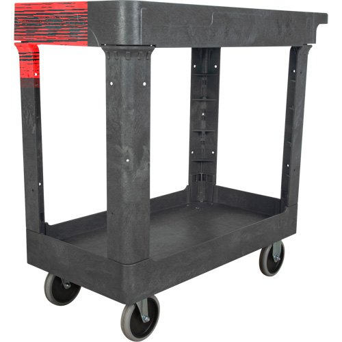 Chariot utilitaire pour l'entretien, 2 tiers, 16-1/2" x 32-1/2" x 34-1/2", Capacit&eacute; 550 lb Southpoint Industrial Supply