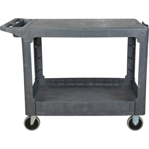 Chariot utilitaire pour l'entretien avec tablette plate, 2 tiers, 25-1/4" x 32-1/4" x 44", Capacit&eacute; 550 lb Southpoint Industrial Supply