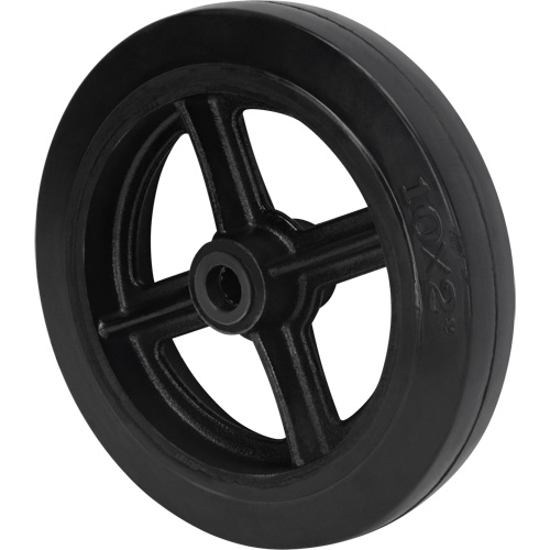 Mold-On Rubber Wheel, 10" (254 mm) Dia. x 2" (50.8 mm) W, 948 lbs. (430 kg) Capacity Southpoint Industrial Supply