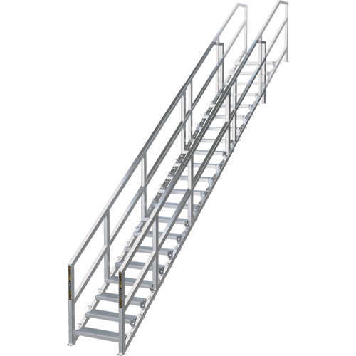 Syst&egrave;me d'escalier modulaire pour la construction de 17-21 marches SmartStairs, 157-1/2" ha Southpoint Industrial Supply
