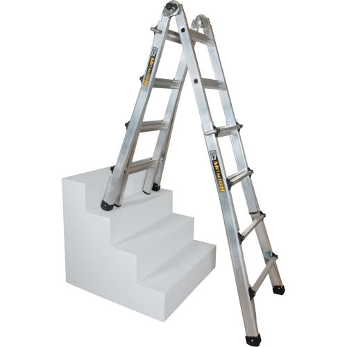 Telescoping Multi-Position Ladder, Aluminum, 300 lbs., CSA Grade 1A Southpoint Industrial Supply