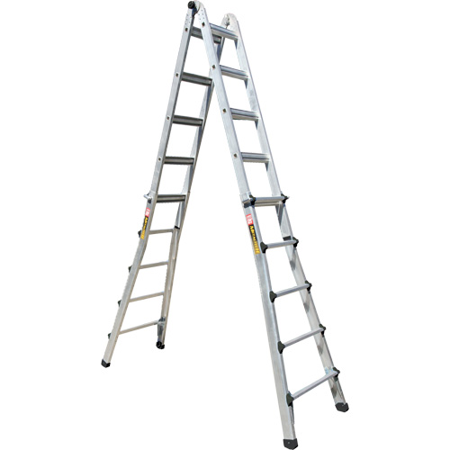Telescoping Multi-Position Ladder, Aluminum, 300 lbs., CSA Grade 1A Southpoint Industrial Supply