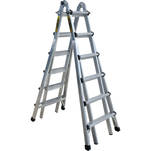 Telescoping Multi-Position Ladder, Aluminum, 300 lbs. Southpoint Industrial Supply