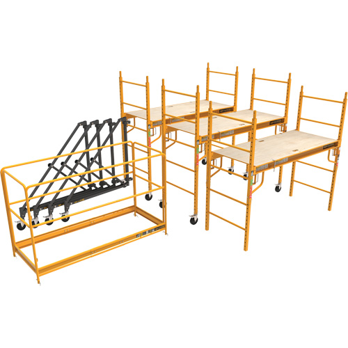 Trousse compl&egrave;te de tour d'&eacute;chafaudage pour cloison s&egrave;che de 18', 122" p x 236" h Southpoint Industrial Supply