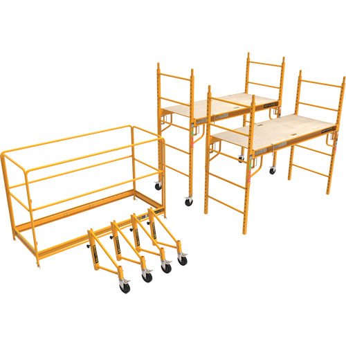 Complete 12' Drywall Baker Scaffold Tower Set, 58-1/2" D x 183" H Southpoint Industrial Supply