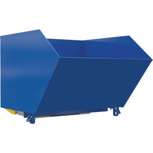 Conteneur autobasculeur moyennement lourd en style H, Acier, 1-1/2 vg³, Bleu Southpoint Industrial Supply