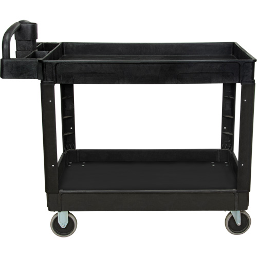 Utility Cart, 2 Tiers, 25-5/8" x 33-1/2" x 43-3/4", 550 lbs. Capacity Southpoint Industrial Supply