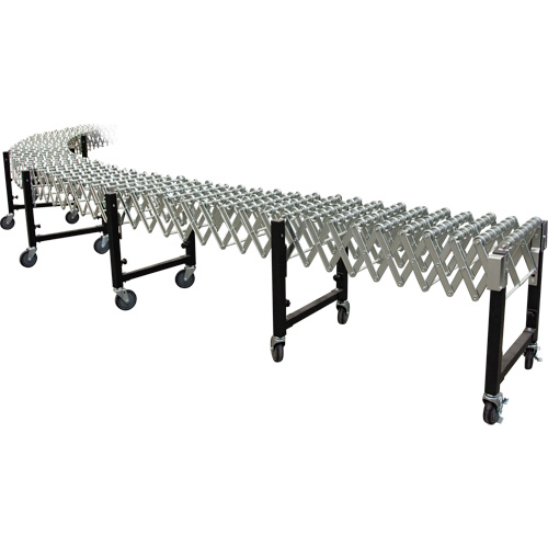 Expandable Conveyor, 18" W x 12' L, 200 lbs. per lin. ft. Capacity Southpoint Industrial Supply