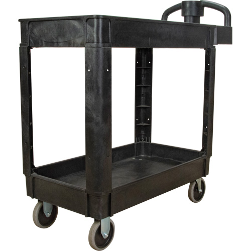 Chariot utilitaire, 2 tiers, 17-1/8" x 33-1/2" x 37-5/8", Capacit&eacute; 550 lb Southpoint Industrial Supply