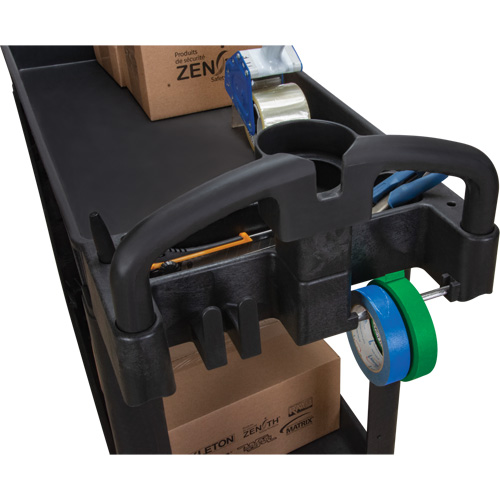 Chariot utilitaire, 2 tiers, 17-1/8" x 33-1/2" x 37-5/8", Capacit&eacute; 550 lb Southpoint Industrial Supply