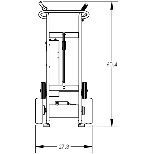 Powered Drum Hand Truck with Pneumatic Wheels Southpoint Industrial Supply