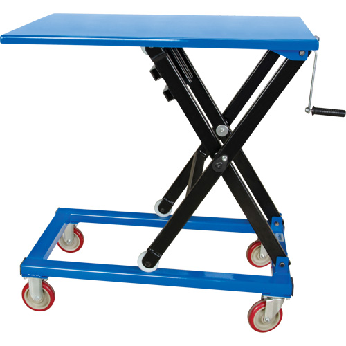 Manual Scissor Lift Table, 37-3/8" L x 23-5/8" W, Steel, 660 lbs. Capacity Southpoint Industrial Supply