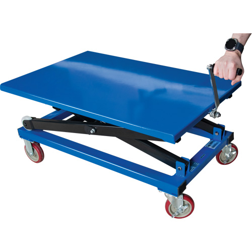 Manual Scissor Lift Table, 37-3/8" L x 23-5/8" W, Steel, 660 lbs. Capacity Southpoint Industrial Supply