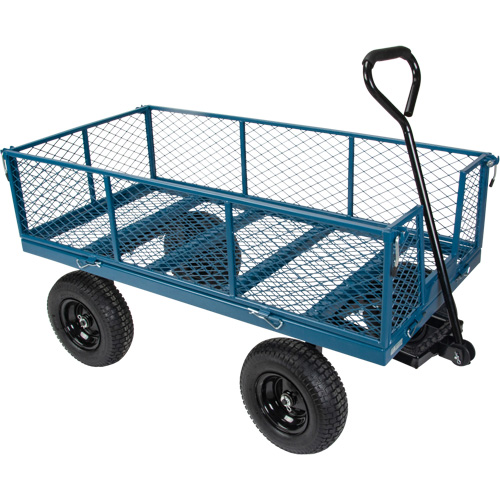 Wagon with Drop Sides, 24" W x 48" L, 800 lbs. Capacity Southpoint Industrial Supply