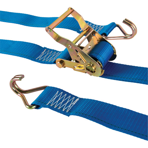 Tendeur d'arrimage utilitaire robuste, Crochet en J, 2" la x 20' lo, Charge d'utilisation 500 lb (227 kg) Southpoint Industrial Supply