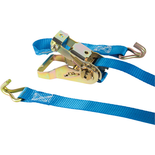 Tendeur d'arrimage &agrave; cliquet, Crochet en J, 1" , 13' , Charge d'utilisation max. 167 lb (76 kg) Southpoint Industrial Supply