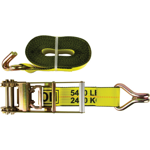 Winch Strap, J-Hook, 30' W x 3" L, 5400 lbs. (2449 kg) Working Load Limit Southpoint Industrial Supply
